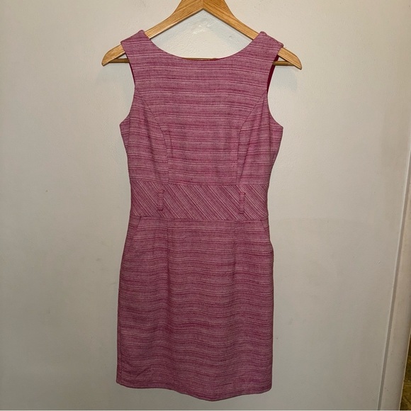Banana Republic Pink Sheath Dress Size 4 Petite - Picture 2 of 9
